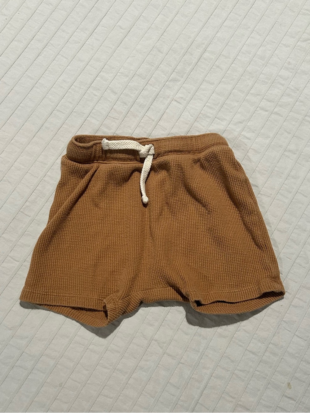 Old Navy Tan Waffle Knit Drawstring Shorts